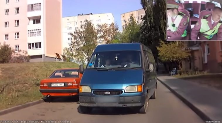 В Гродно пьяный бомж угнал микроавтобус