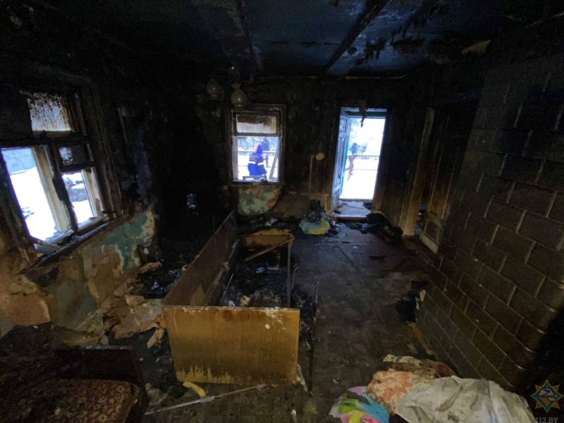 В Лиде при пожаре замкнувшего телевизора погиб мужчина