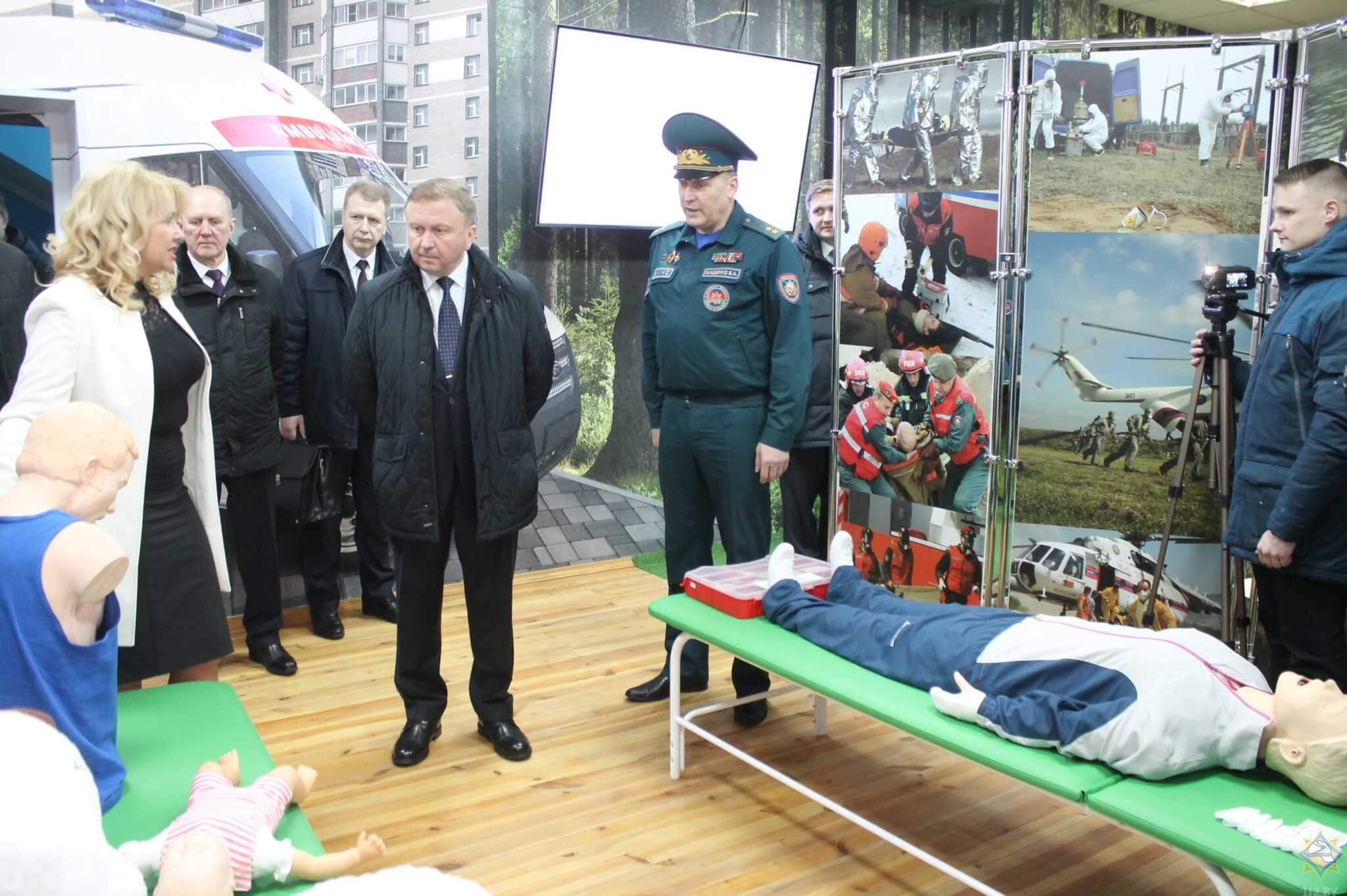 Премьер-министр Беларуси посетил Центр безопасности МЧС в Лиде