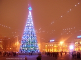 Главная Рождественская елка Беларуси на Октябрьской площади